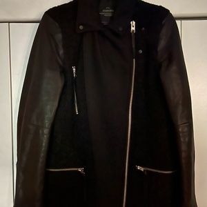 Leather/Wool All Saints Pea Coat